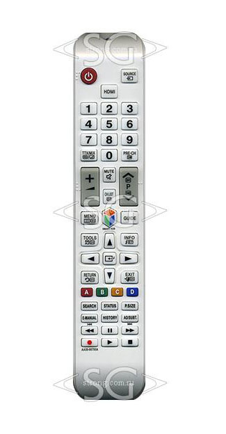 Пульт дистанционного управления для SAMSUNG AA59-00795A smart белый (=AA59-00793A чёрный)