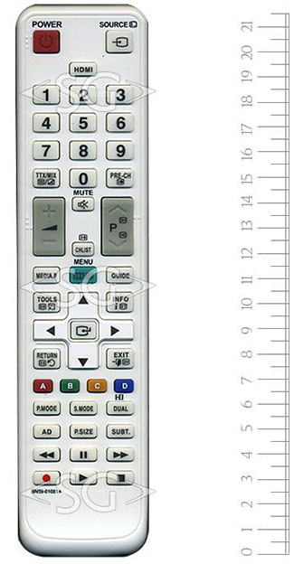 Пульт дистанционного управления для SAMSUNG BN59-01081A белый (=BN59-01014A чёрный)