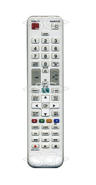 Пульт дистанционного управления для SAMSUNG BN59-01081A белый (=BN59-01014A чёрный)