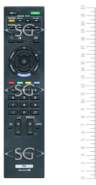 ����� �������������� ���������� ��� SONY RM-GA019  (=RM-GA018)