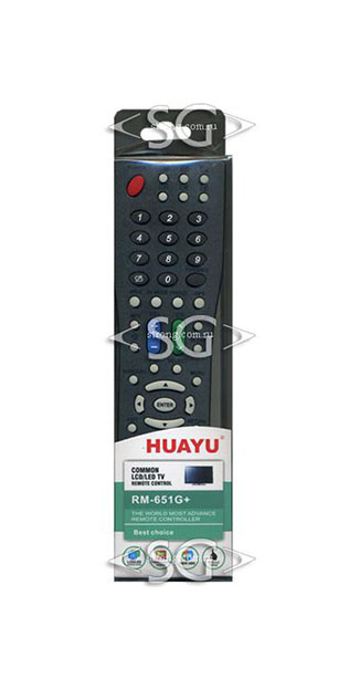 Пульт дистанционного управления для SHARP universal RM-651G+ чёрный (корпус типа GA493WJSA lcd) блистер