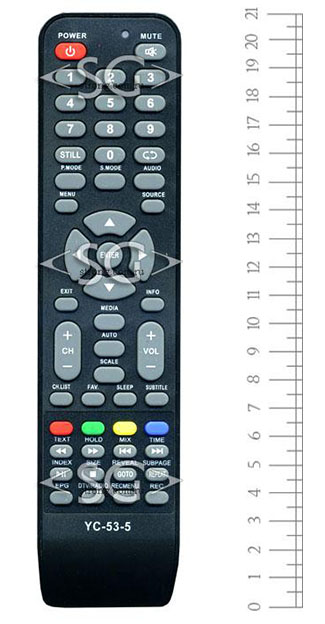 Пульт дистанционного управления для HYUNDAI YC-53-5 tv H-LED24V21T2 , H-LED32V21T2 и др.