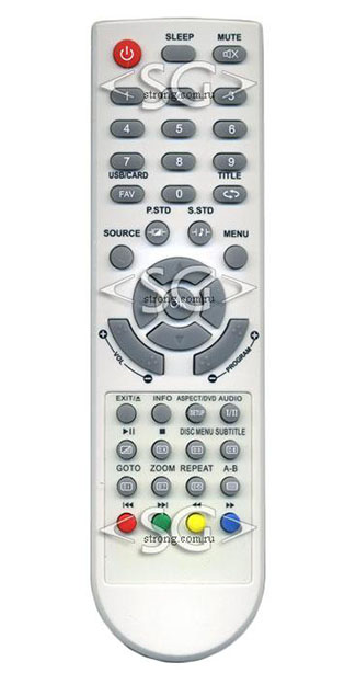 Пульт дистанционного управления для MYSTERY tv MTV-1915WD, MTV-2215WD, MTV-2225WD tv+dvd белый