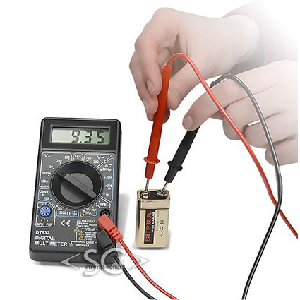 Мультиметр (тестер) цифровой DT832, 750V/10A, 3.5 разрядный ж/к дисплей