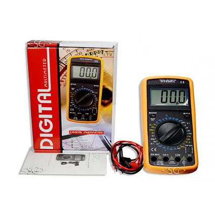 Мультиметр (тестер) цифровой DT9205 A , 750V/20A, 3.5 разрядный ж/к дисплей