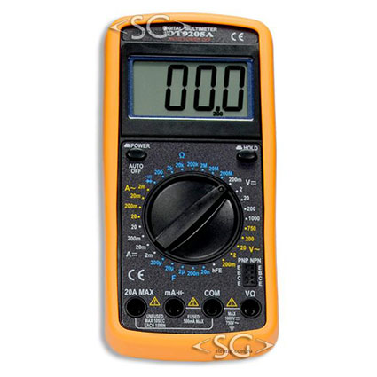 Мультиметр (тестер) цифровой DT9205 A , 750V/20A, 3.5 разрядный ж/к дисплей