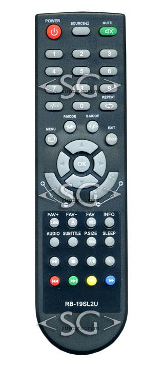 Пульт дистанционного управления для RUBIN XYX-648B1 tv RB-19SL2U, RB-19S2U, RB-22S2UF, RB-24S2UFи др.
