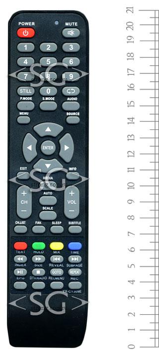 Пульт дистанционного управления для RUBIN YX-CY309E tv RB-19SE5T2C и др/ROLSEN YX-CY309E tv RL-29D1307T2C и др/SHIVAKI YX-CY309E