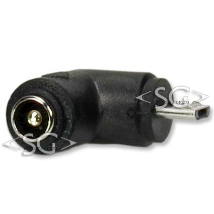 Переходник гнездо 5,5/2,5 мм на штекер USB micro угловой