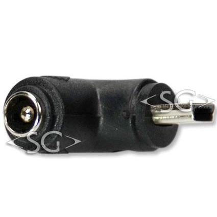 Переходник гнездо 5,5/2,5 мм на штекер USB mini угловой