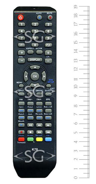 Пульт дистанционного управления для POLAR tv 81LTV7003, 81LTV7103 и др(K78)/ROLSEN tv RL-16L11/ SHIVAKI tv STV-22LED4 и др/ORION