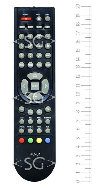 Пульт дистанционного управления для POLAR WS-178(RC-01) tv POLAR 81LTV3003 и др./SHIVAKI WS-178 RC-A3-01 RC-01 tv STV-32L6 и др.