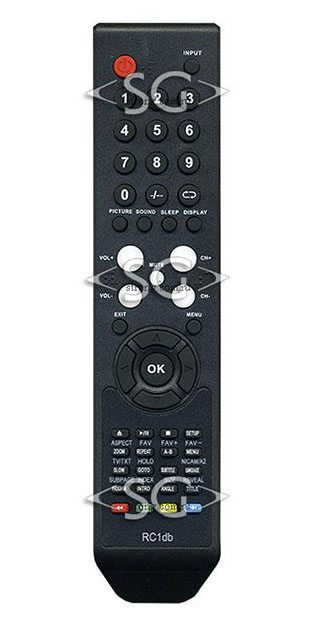 Пульт дистанционного управления для SUPRA RC1db tv STV-LC2615ED и др. (tv+dvd)