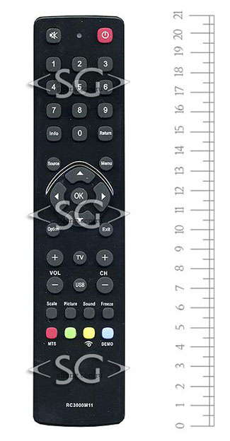 Пульт дистанционного управления для THOMSON RC3000M11 / ERISSON RC3000M11 tv 19LET11 и др. / / Mystery RC3000M11 / TCL