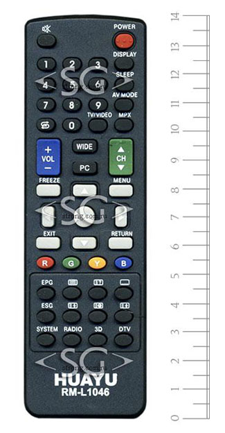 Пульт дистанционного управления для SHARP universal RM-L1046 3D в коробке