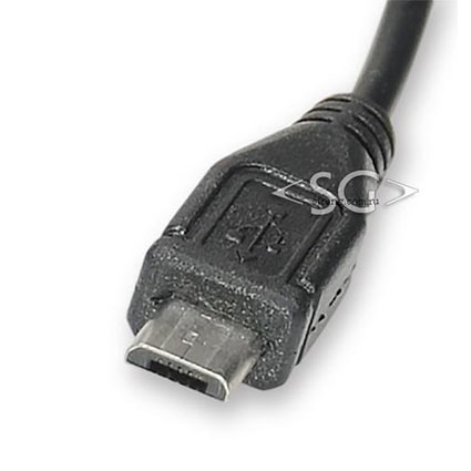 Шнур 2.0 USB A MALE- micro USB 5P 0,5м ток 2А белый