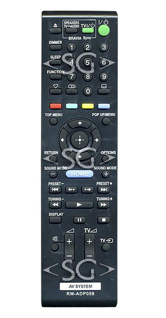 ����� �������������� ���������� ��� SONY RM-ADP058 AV SYSTEM   home theater Blu-ray BDV-E980  � ��.