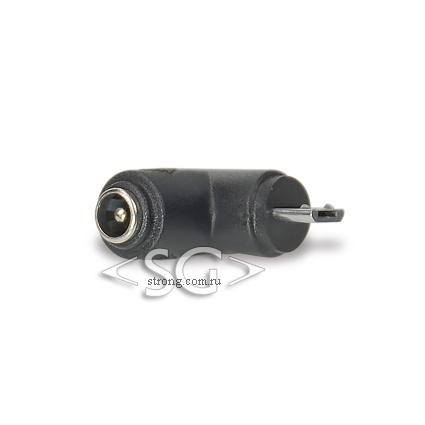 Переходник гнездо 5,5/2,1 мм на штекер USB micro угловой