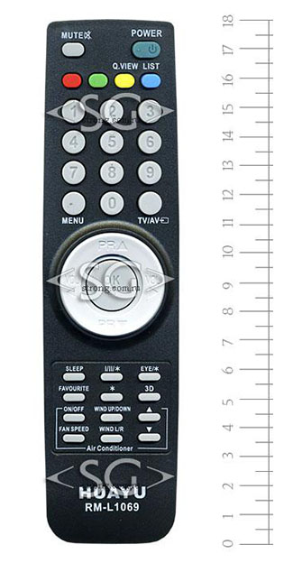 Пульт дистанционного управления для LG universal RM-L1069 (корпус типа MKJ54138914, MKJ54138901) 3D, блистер