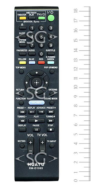 ����� �������������� ���������� ��� SONY universal RM-D1065 (������ ���� RM-ADP053 AV SYSTEM)  � �������