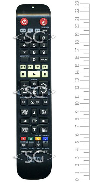 Пульт дистанционного управления для SAMSUNG universal RM-D1175 (корпус типа AH59-02407A home theater) блистер